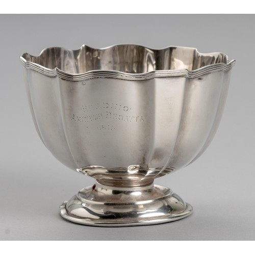 635 - A GEORGE V SILVER ROSE BOWL, B AND L, BIRMINGHAM, 1911