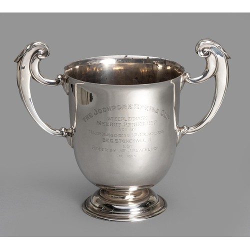 630 - AN EDWARD VII SILVER TROPHY CUP, WILLIAM HUTTON AND SONS LTD, SHEFFIELD, 1909