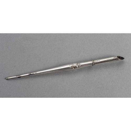 97 - A NORWEGIAN SILVER DIPPING PEN, MAKER'S MARK INDISTINCT