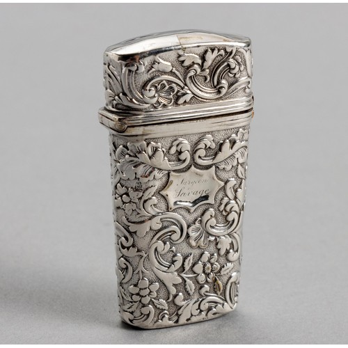 698 - A SILVER SURGEON'S ETUI, JOSEPH WILLMORE, BIRMINGHAM, DATE MARK INDISTINCT