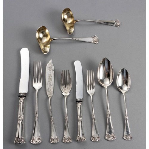 685 - A GERMAN SILVER CUTLERY CANTEEN, KARL KALTENBACH