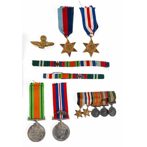 220 - A GROUP OF WORLD WAR TWO MEDALS AND MINIATURES