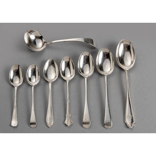 701 - A COLLECTION OF SILVER SPOONS, VARIOUS MAKER'S AND DATES