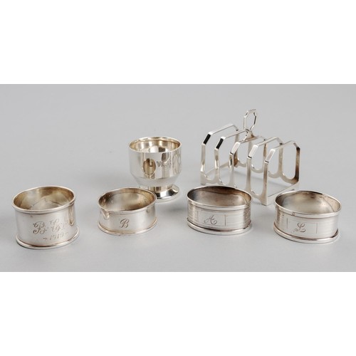 631 - AN EDWARD VII SILVER NAPKIN RING, GORHAM MANUFACTURING CO, BIRMINGHAM, 1910