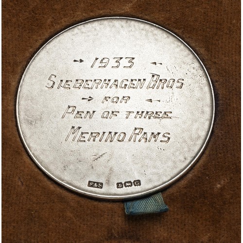 656 - A GEORGE V SILVER MEDALLION, FATTORINI AND SONS LTD, BIRMINGHAM, 1931