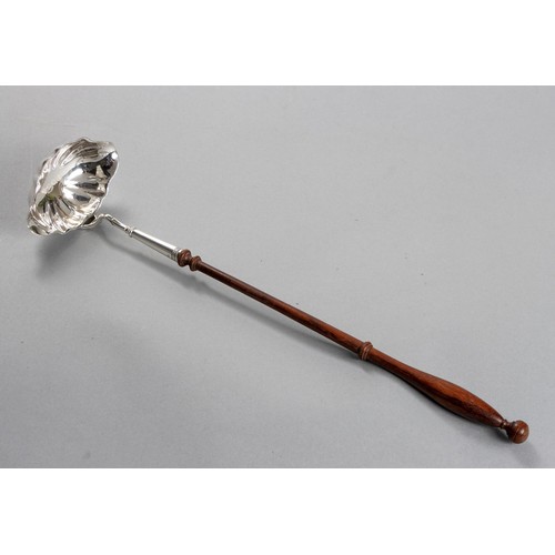 665 - AN ELIZABETH II SILVER PUNCH LADLE, C J VANDER LTD, LONDON, 1969