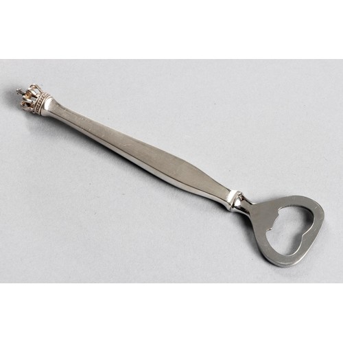 93 - A DANISH SILVER BOTTLE OPENER, DANSK GULDINDUSTRI