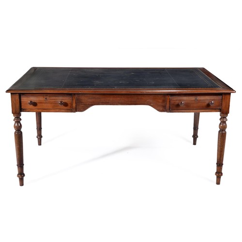 777 - A MAHOGANY WRITING TABLE, 19TH CENTURY