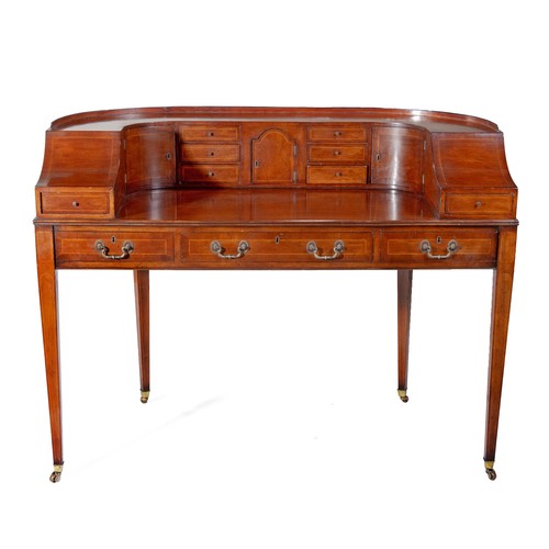 767 - A MAHOGANY CARLTON HOUSE STYLE DESK