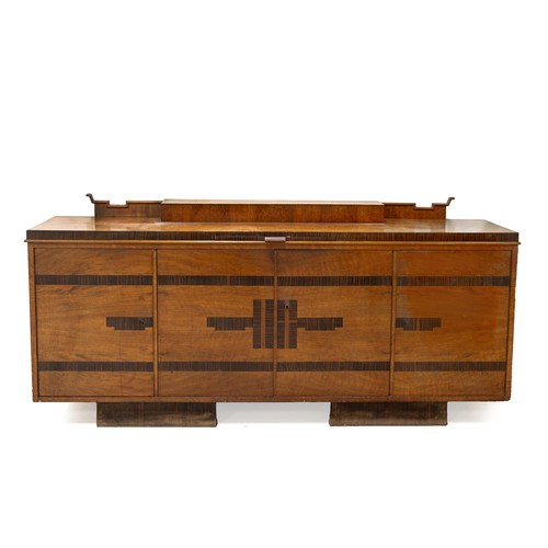 856 - AN ART DECO SIDEBOARD, WAGNER & KOUKAL, HANNOVER, GERMANY