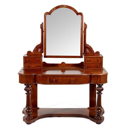 791 - A VICTORIAN MAHOGANY DRESSING TABLE