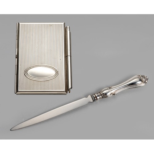 670 - AN ELIZABETH II SILVER LETTER OPENER, WILLIAM YATES LTD, SHEFFIELD, 1995