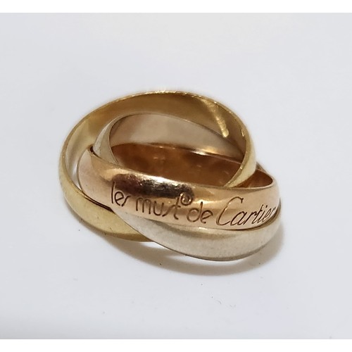 A GOLD RUSSIAN WEDDING BAND CARTIER   1100053783 PREVIEW.JPG