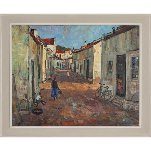 635 - Don (Donald James) Madge (South African 1920 - 1997) STREET SCENE 