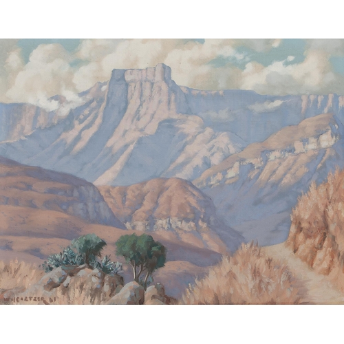 566 - Willem Hermanus Coetzer (South African 1900 - 1983) DRAKENSBURG MOUNTAIN