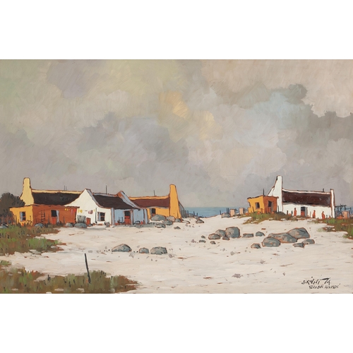 432 - Mel (Melvin) Brigg (South African 1950 - ) YELLOW HOUSES