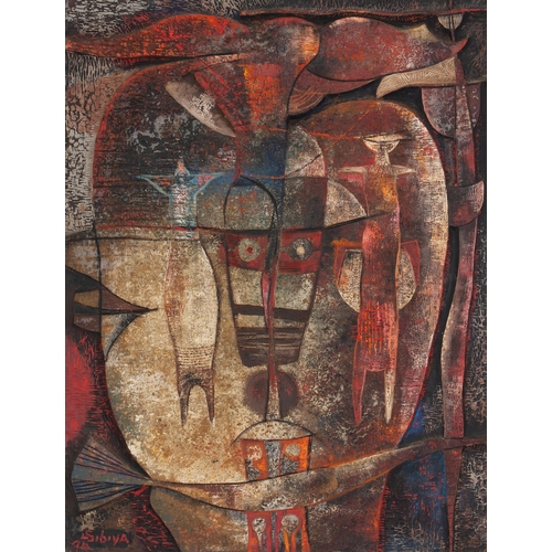 604 - Lucky Madlo Sibiya (South African 1942 - 1999) ABSTRACT