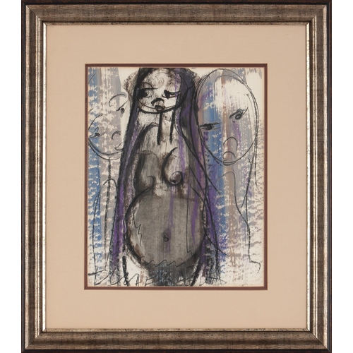 487 - Frans Martin Claerhout (South African 1919 - 2006) PREGNANT WOMAN