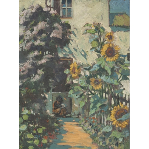 411 - Sydney Carter (South African 1974 - 1945) SUNFLOWER GARDEN