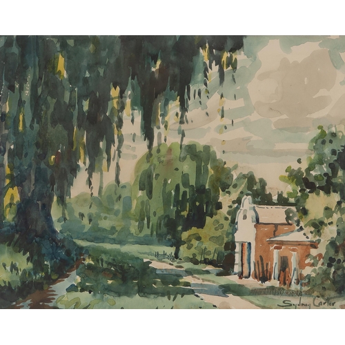 412 - Sydney Carter (South African 1974 - 1945) HOUSE BESIDE WILLOW TREES