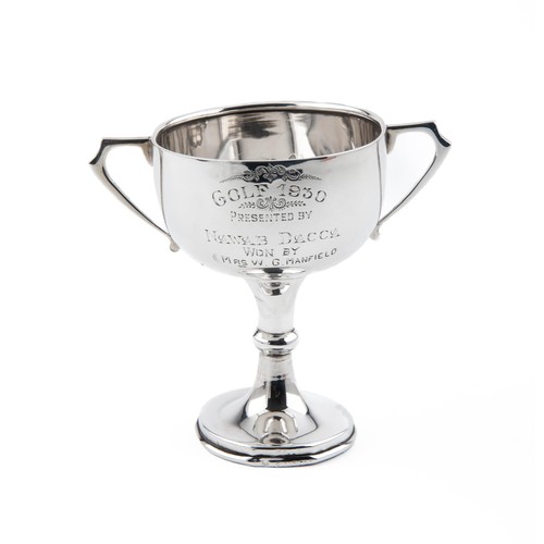 926 - A GEORGE V SILVER TROPHY CUP, J BOSECK AND CO, BIRMINGHAM, 1928