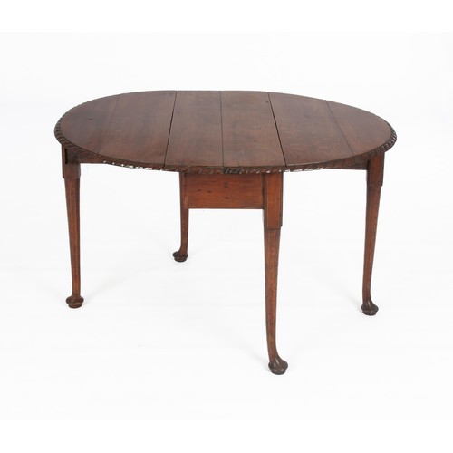 321 - A LATE VICTORIAN WALNUT DROPSIDE TABLE