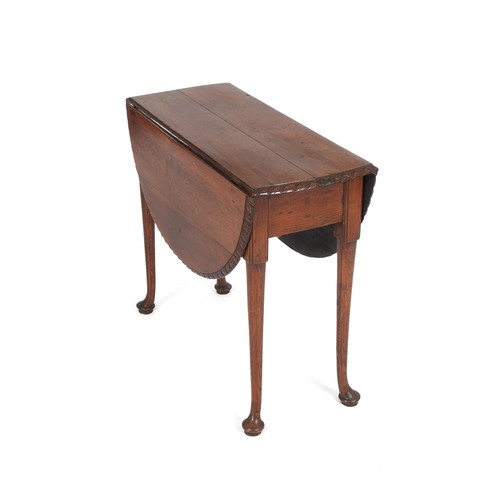 321 - A LATE VICTORIAN WALNUT DROPSIDE TABLE