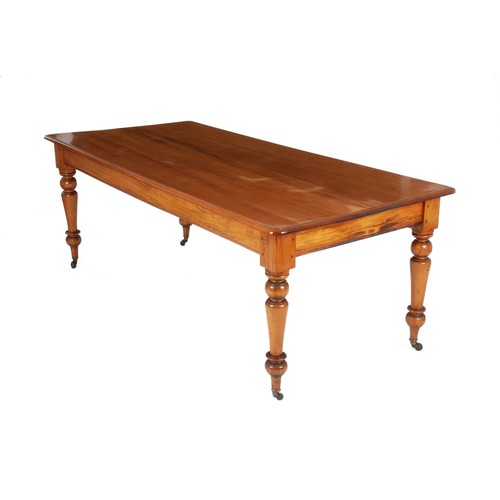 353 - A CAPE YELLOWWOOD RECTANGULAR DINING TABLE, LATE 19TH/EARLY 20TH CENTURY