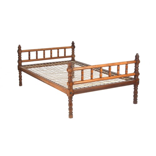 352 - A CAPE YELLOWWOOD BED, LATE 19TH CENTURY