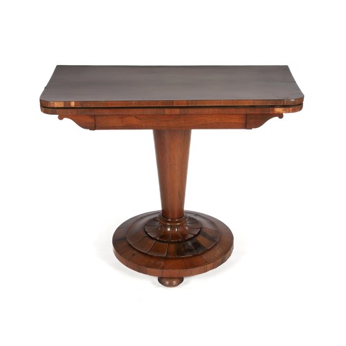 322 - A LATE VICTORIAN FOLDOVER WALNUT CARD TABLE