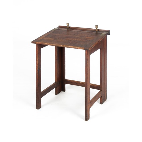 378 - AN OAK FOLDING CAMPAIGN DESK