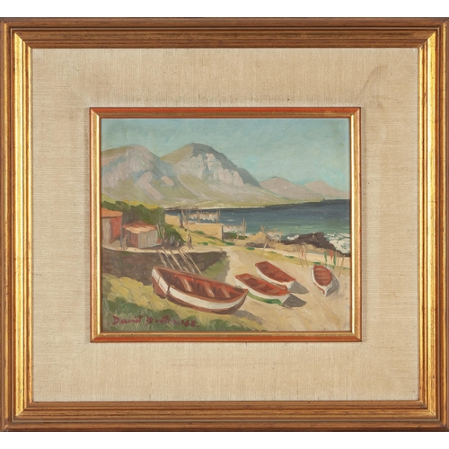 575 - David Botha (South African 1921 - 1995) BOATS ON SHORE