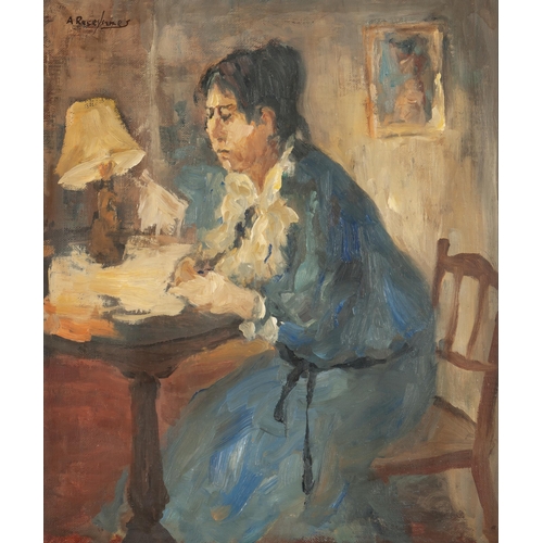 580 - Alexander Rose-Innes (South African 1915 - 1996) WOMAN SEATED AT DESK