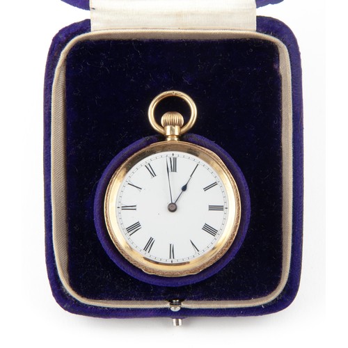 281 - A GOLD POCKET WATCH, POSSIBLY R. G. WEHRLEY, JOHANNESBURG, 1900