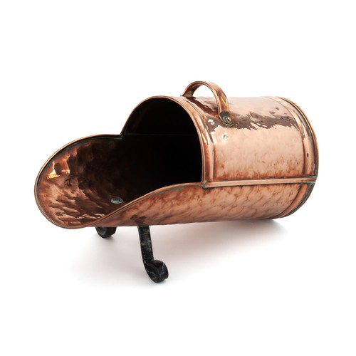 243 - A COPPER COAL SCUTTLE