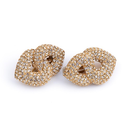 65 - A PAIR OF DESIGNER EARRINGS