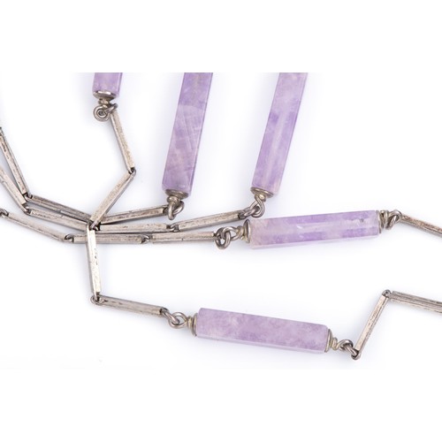 697 - A GEMSET NECKLACE, CIRCA 1970