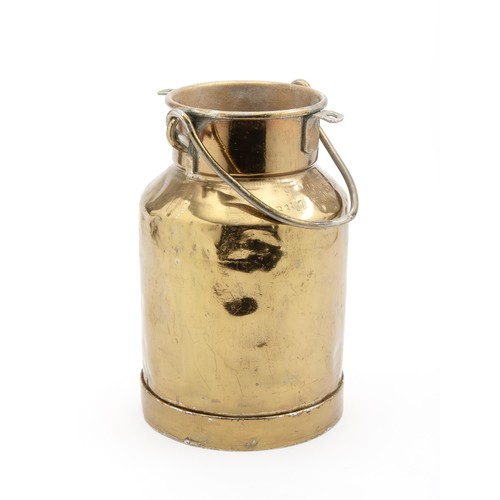 231 - A BRASS MILK URN