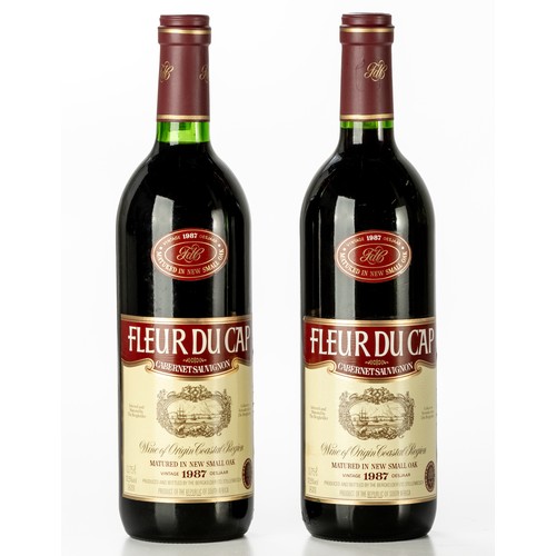 84 - 1987 Fleur Du Cap Cabernet Sauvignon2 x bottles - 750ml