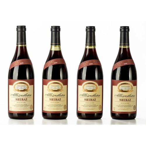 85 - 1988 Allesverloren Shiraz4 x bottles - 750ml