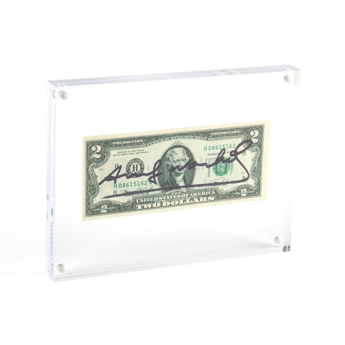 652 - Andy Warhol (American 1928 - 1987) 2 DOLLARS (THOMAS JEFFERSON)