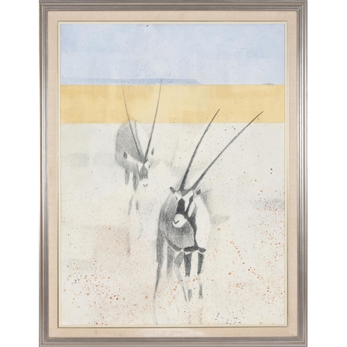 463 - Mark Enslin (South African 1952 - ) TWO GEMSBOK