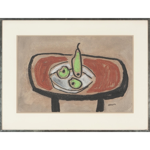 524 - Charles Gassner (South African 1915 - 1977) STILL LIFE WITH PEAR