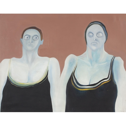 643 - Andrew Clement Verster (South African 1937 - 2020) THE TWO SWIMMERS