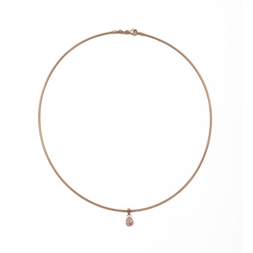 699 - A GEMSTONE CHOKER NECKLACE