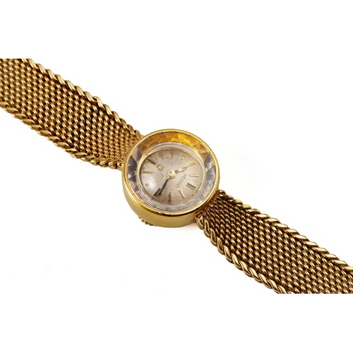 291 - A LADIES GOLD WRISTWATCH, OMEGA