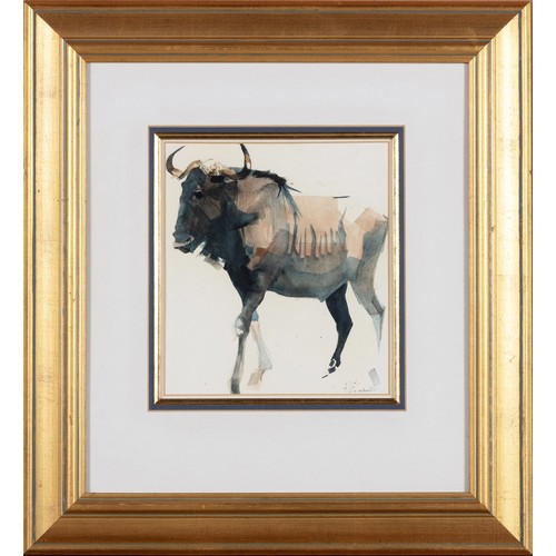 461 - Keith Eric Joubert (South African 1948 - 2013) WILDEBEEST; ANTELOPE; SABLE BUCK; DRINKING SABLE BUCK... 