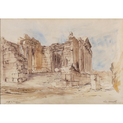 625 - Terence McCaw (South African 1913 - 1978) TEMPLE OF BAALBEK