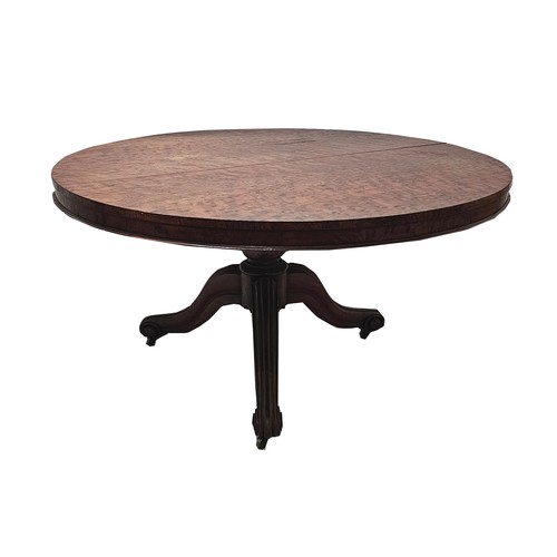 345 - A WALNUT CENTRE TABLE, 20TH CENTURY