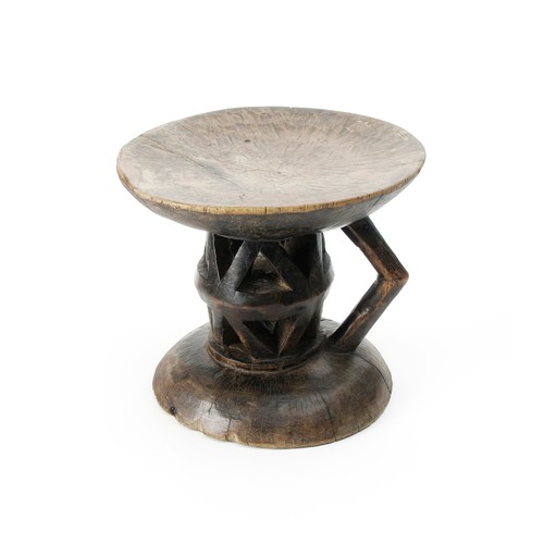 362 - A LARGE TSONGA STOOL, ZIMBABWE